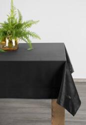 Takoy Față de masă neagră 145x180 cm din catifea VELVET cu tiv decorativ Fata de masa