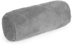 Takoy Pernă cilindrică 15x45 cm, argintie din blană artificială moale NINA