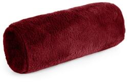 Takoy Pernă cilindrică 15x45 cm, bordo din blană artificială moale NINA