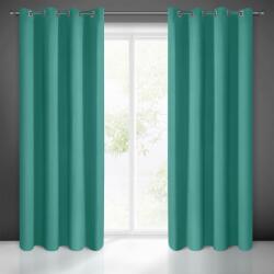 Takoy Draperie blackout netedă, semimat, turcoaz, 135x250 cm, cu inele - LOGAN