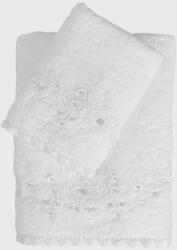 SOFT COTTON Prosop PERLA cu dantela 50x100cm Prosop