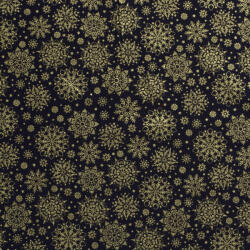  Karácsonyi textil - Fekete hópelyhes