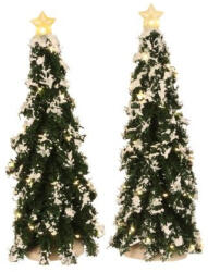  Luville General Snowy Conifer with lights 2 pieces