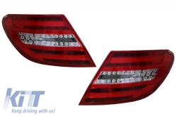 KITT Lightning Fényszóró LED DRL Mercedes Benz W204 C-osztály 2011+ Fekete (SWMB22ADGXB)