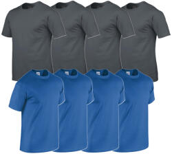 Gildan 2x4 db-os csomagban Gildan kereknyakú pamut póló, charcoal-királykék-XL (GI5000ch-ro-2x4-XL)