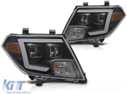  Headlights Set Suitable for Nissan 350Z 03-05 Projector Black H7/H1 Manual (CGRHN6041183)