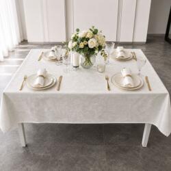 Pucioasa Fata de masa teflonata 160x220 cm, Crem cu imprimeu ornamental F4 Fata de masa