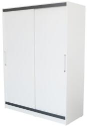 Spectral Mobila Dulap Verona cu usi culisante, 154x205x60 cm, Alb cu Gri Garderoba