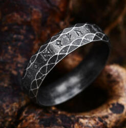 NNM inel Viking Runes - SS8-R225 black