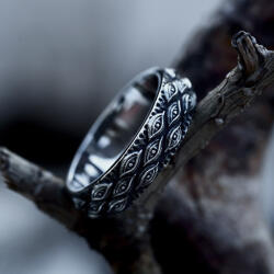 NNM inel Carved Eyes - SS8-1131R
