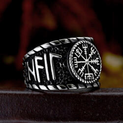 NNM inel Viking Runes Amuletă Vegvisir - SS8-1194R