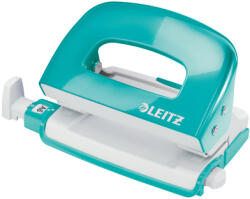 Leitz Perforator LEITZ Mini 5060, 10 coli - turcoaz metalizat (L-50601051) - siscom-papetarie