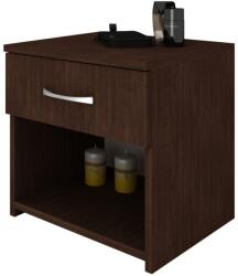 haaus Noptiera Remi, 1 Sertar, Wenge, 40 x 35 x 40 cm (911461)