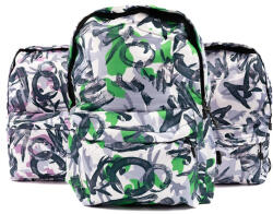  Ghiozdan CNX Grafitti, 1 compartiment, 3 buzunare, textil, diverse culori, 3221