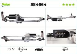 Valeo Sistem stergator parbriz VALEO 584664 (584664) - fixbox