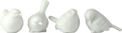 Polspotten Figurine decorative Sparrow albe, set 4 piese (230-300-052)
