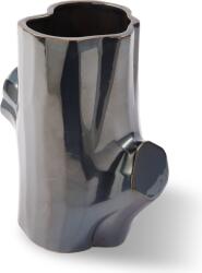 Polspotten Vază Log Metallic 21 cm, gri (240-205-121)