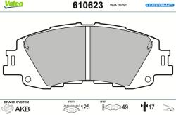 VALEO Set placute frana VALEO 610623 (610623)