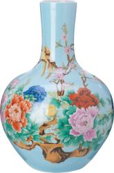 Polspotten Vază Ball Body cu flori 57 cm, albastru deschis (230-205-196)