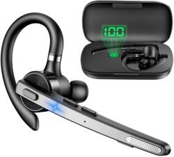 CerCip Casca Bluetooth CerCip G9, Bluetooth 5.1, Anulare zgomot, Cu carcasa de incarcare, Sunet HD, Multipoint, Autonomie baterie 60 ore, 15m, 13.6 grame, Buton mute (82629269)