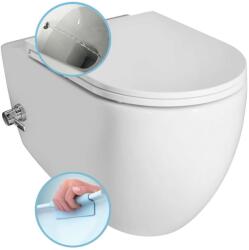 SAPHO Isvea Infinity - Falra szerelhető CleanWash WC bidé zuhannyal, Rimless, fehér 10NFS9217I (10NFS9217I)