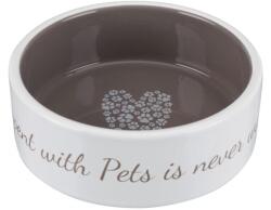 TRIXIE Bol de ceramica pentru hrana, Pet's Home, 300 ml/o 12 cm