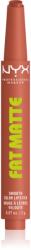 NYX Cosmetics Fat Matte balsam de buze cu efect matifiant Cozy Whipped 2 g