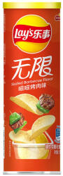 Lay's sistergő barbecue ízű burgonya chips hengeres dobozban 90g