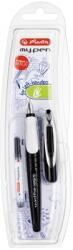 Herlitz Stilou pentru stangaci My. Pen, penita L, negru/alb Herlitz HZ10999803 (10999803)