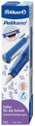 Pelikan Stilou penita L, grip ergonomic, pentru stangaci, 1 patron mare albastru inclus, culoare albastru, in cutie de carton, Pelikan 824446