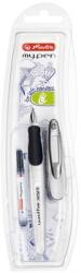 Herlitz Stilou pentru stangaci My. Pen, penita L, alb/negru Herlitz HZ10999795 (10999795)