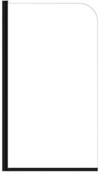 Besco Prime Black paravan cadă 70 cm o piesă negru mat/sticlă transparentă PNPB-1S (PNPB1S)
