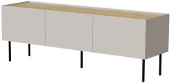  Cama FELLINI TV cabinet 150x40x52 cashmere + oiled oak top