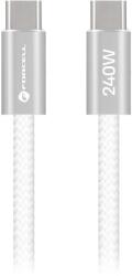 Forcell Cablu Forcell - F-Energy, USB-C/USB-C, 240W, 5A, 2 m, alb (5903396447464)