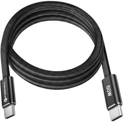 Forcell Cablu Forcell - F-Energy, USB-C/USB-C, 60W, 1.2m, negru (5903396451058)