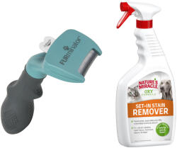  FURminator FURminator DeShedding Tool Kis termetű macskáknak, rövid szőr+709ml Nature's Miracle folt- & szageltávolító ingyen