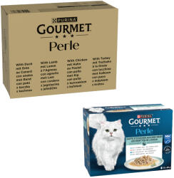 Gourmet 96x85g Gourmet Perle szószban nedves macskatáp+12x85g nedvestáp ingyen