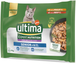 Affinity 16x70g Ultima Cat Expert Nutrition Senior csirke & marha nedves macskatáp 3+1 ingyen