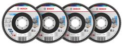 Bosch Set discuri lamelare slefuire multi-material Bosch X451, inclinat, 115x22.23mm, G40/60/80/120, 60 bucati (2608626159)