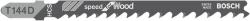 Bosch Panza fierastrau pendular/vertical Bosch Speed for Wood T144D, 100mm, 100 bucati (2608637880)
