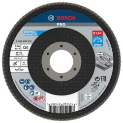Bosch Disc lamelar slefuire otel/inox Bosch PRO X571, inclinat, 115x22.23mm, G120 (2608607319)