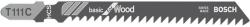 Bosch Panza fierastrau pendular/vertical Bosch Basic for Wood T111C, 100mm, 100 bucati (2608637878)