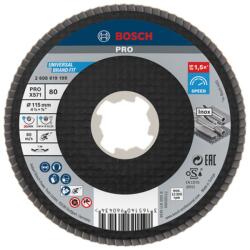 Bosch Disc lamelar slefuire otel/inox Bosch PRO X571, inclinat, X-Lock, 125x22.23mm, G120 (2608619204)