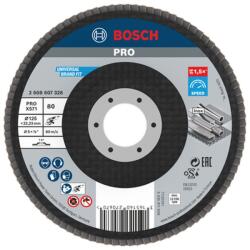 Bosch Disc lamelar slefuire otel/inox Bosch PRO X571, 125x22.23mm, G80 (2608607328)