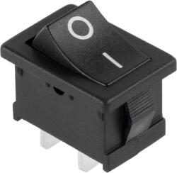 CABLETECH Billenőkapcsoló 230V mini 2-tűs, fekete PRK0001A. 1 (PRK0001A-1)