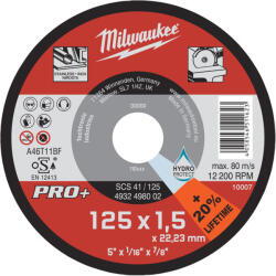 Milwaukee MLW - Disc de taiere metal PRO+ SCS41 125x1.5 mm [4932498002] (4932498002) Disc de taiere