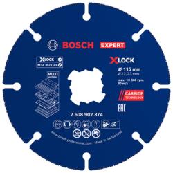 Bosch Disc taiere lemn/plastic din carbura Bosch EXPERT Multi Material, X-Lock, 115x22.23mm (2608902374) Disc de taiere