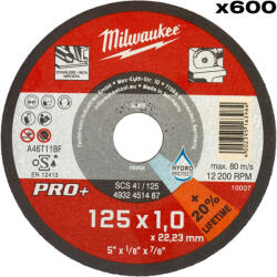 Milwaukee MLW - Disc MLW PRO+, SCS 41, Ø125 mm, granulatie 600 - 600 buc [4932500580] (4932500580) Disc de taiere