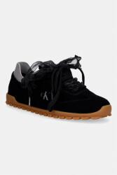 Calvin Klein LOW PROFILE RUN MG SUE DB LACES női sportcipő - fekete Női 37
