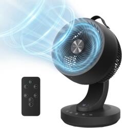 SongmicsHome FLOW légkeringtető ventilátor távirányítóval, fekete SongmicsHome